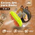 Escova Spray de Silicone para Banho Spa Recarregável - MiauPets ©️